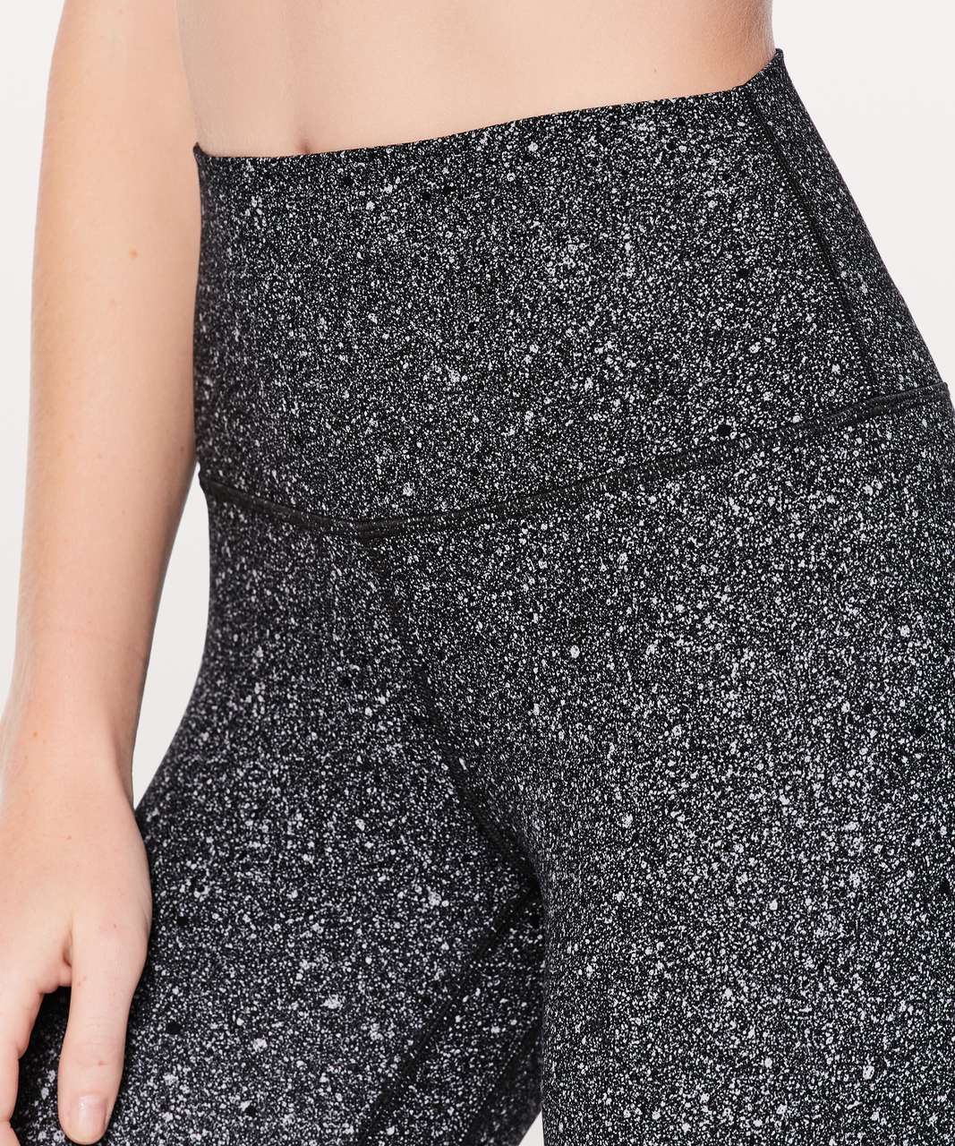 Lululemon Align Crop 21” In Luminesce Splatter Ice Grey Black Leggings Gray  Size 4 - $46 (47% Off Retail) - From Ellen