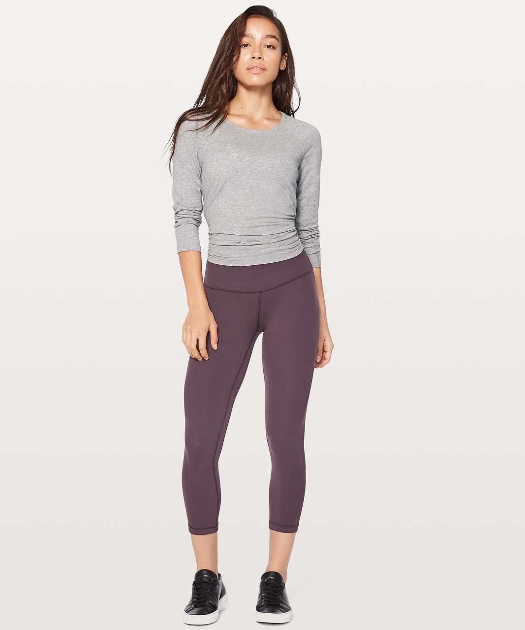 Lululemon Align Crop *21" - Black Cherry