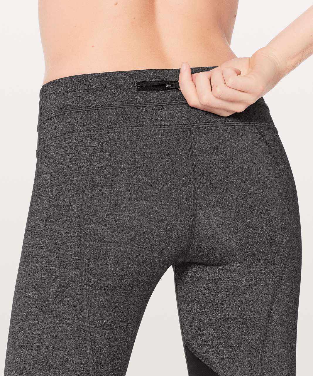 Lululemon Inspire Crop II *Luxtreme - Heathered Black / Black