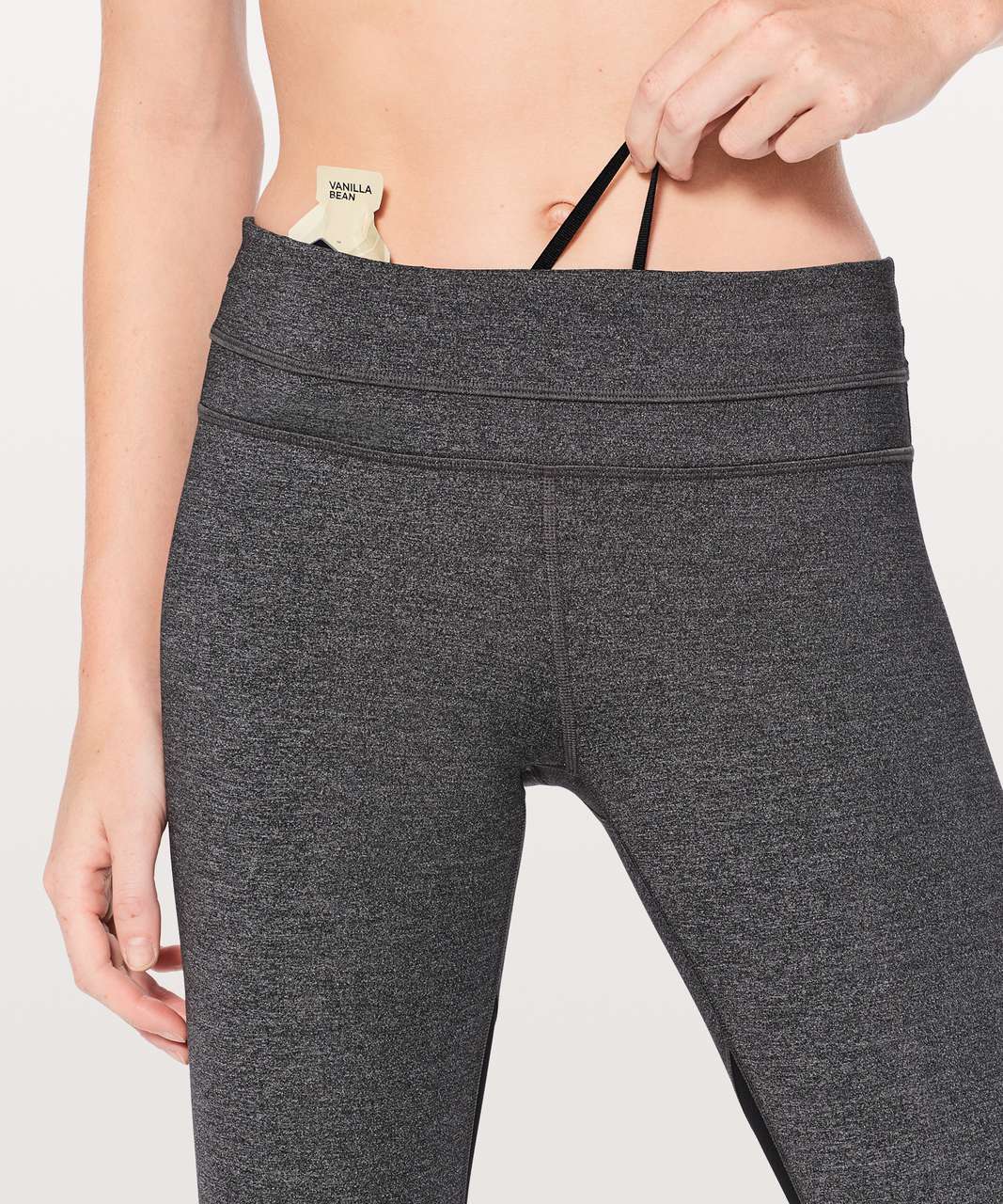 Lululemon Inspire Crop II *Luxtreme - Heathered Black / Black