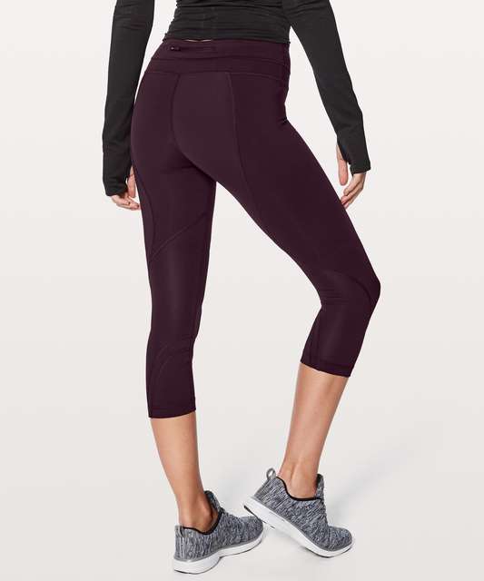 Lululemon Run: Inspire Crop II - Micro Macro Stripe Black Soot / Black ...