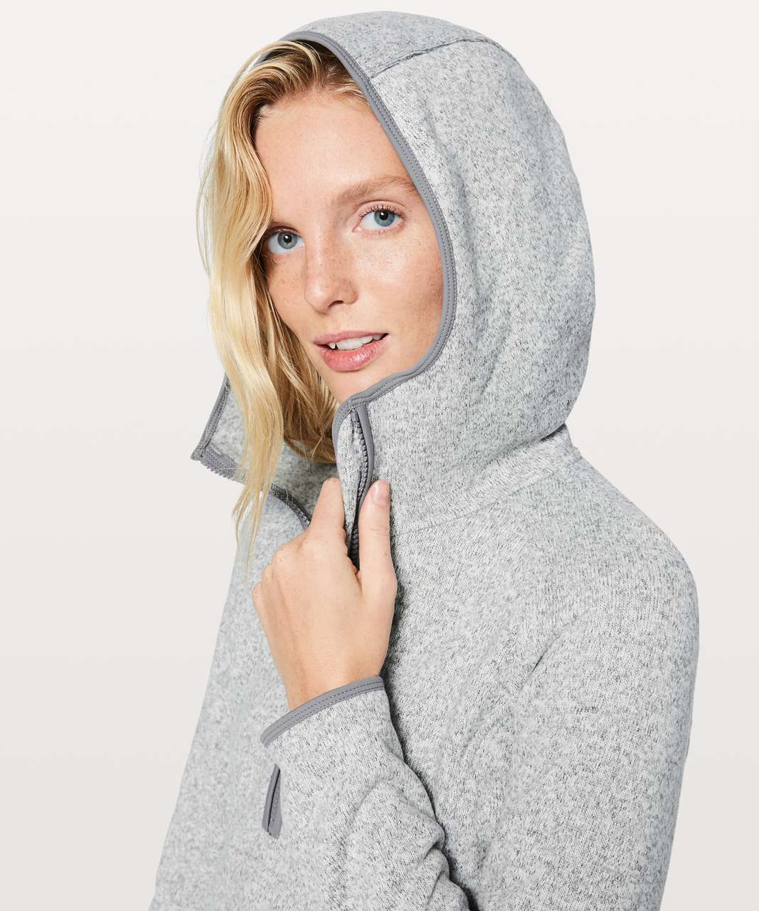 Lululemon Fleece & Thank You Pullover - Heathered White