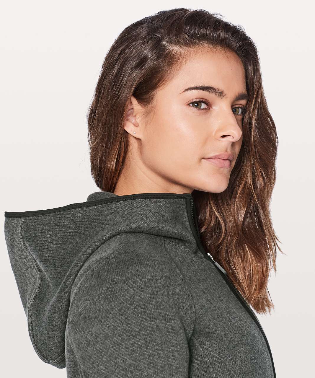 Lululemon Fleece & Thank You Pullover - Heathered Black / Black