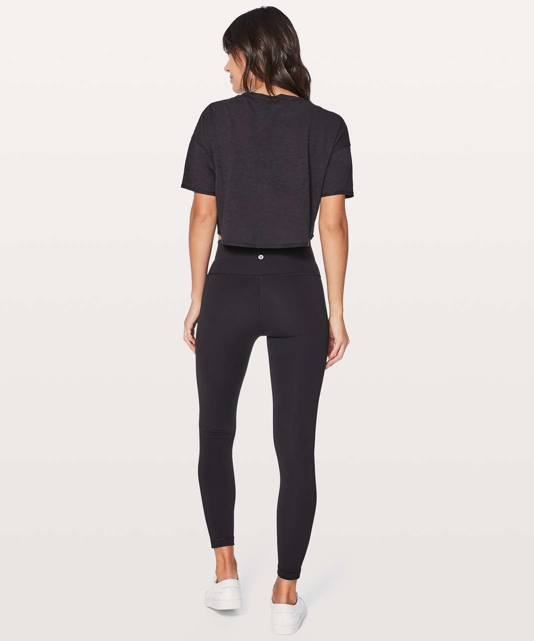 Lululemon Lightest Cropped Tee *Expression - Black