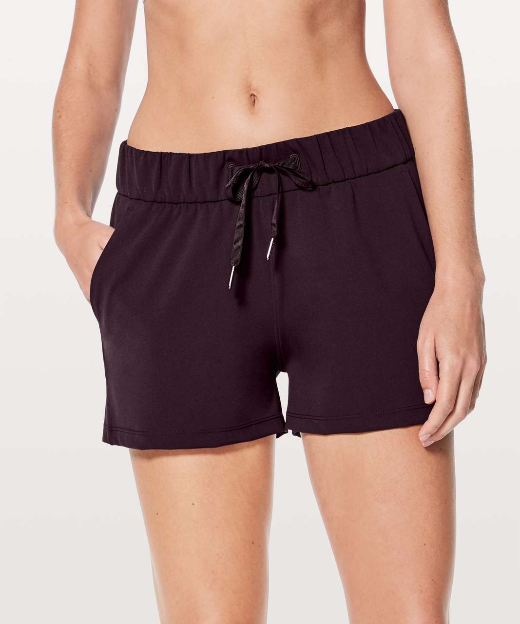 Lululemon On The Fly Short *2.5" - Black Cherry