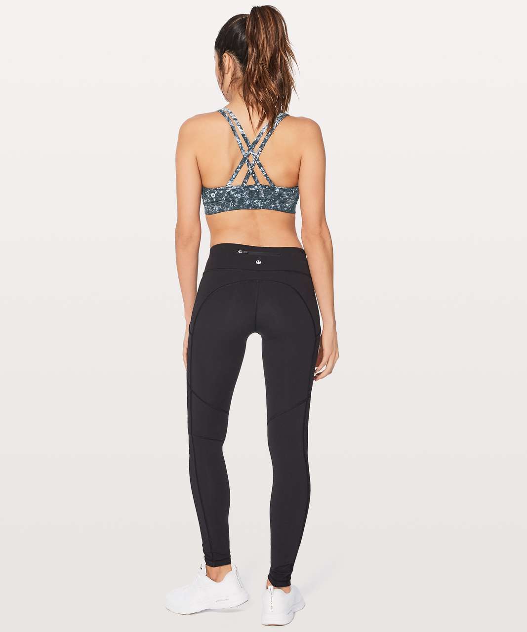 Lululemon Energy Bra Nulux - Crystal Haze Energy Bra 50g Multi Black