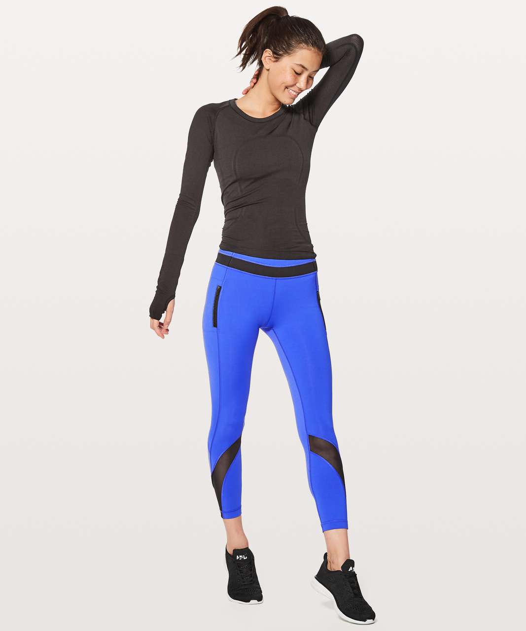 Lululemon Inspire Tight II - Graf Black White / Black - lulu fanatics