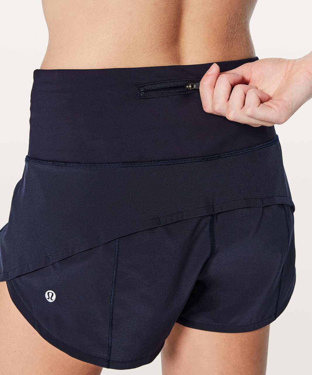 New Lululemon Speed Up Mid-Rise *Lined Short 4 true Navy Size 4-LW7AYMT  TRNV