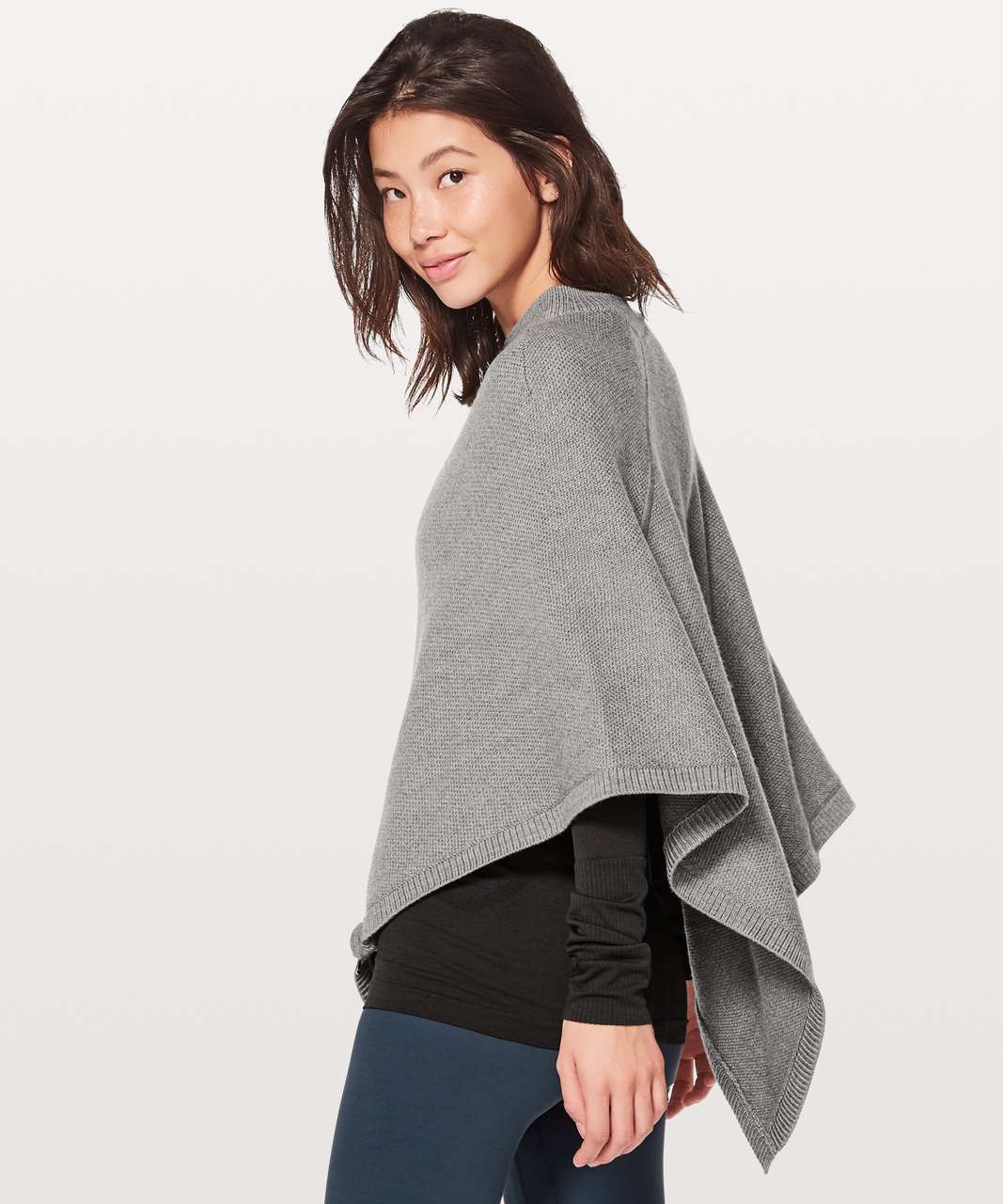 Lululemon On The Go Poncho - Heathered Core Medium Grey