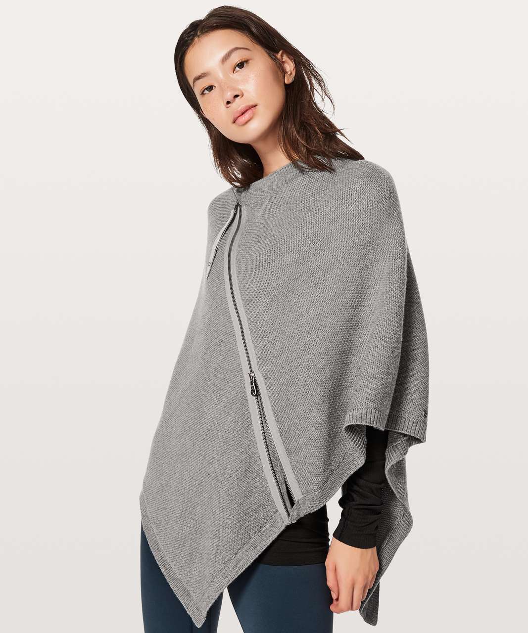 Lululemon On The Go Poncho - Heathered Core Medium Grey