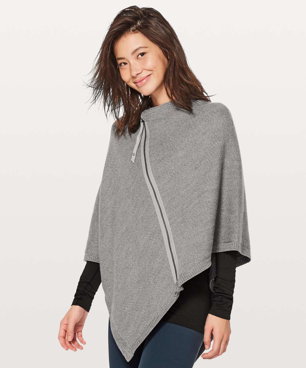 Lululemon On The Go Poncho - Heathered Core Medium Grey