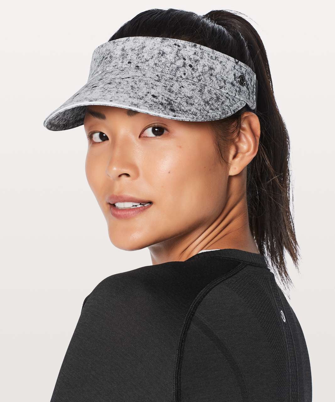 Lululemon Fast Paced Run Visor - Antiqued Starlight Black / Starlight