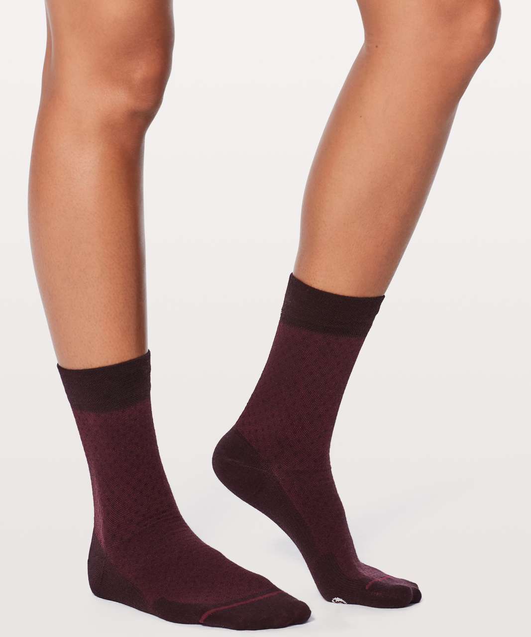 Lululemon Wool Be Warm Sock - Black Cherry / Deep Rouge