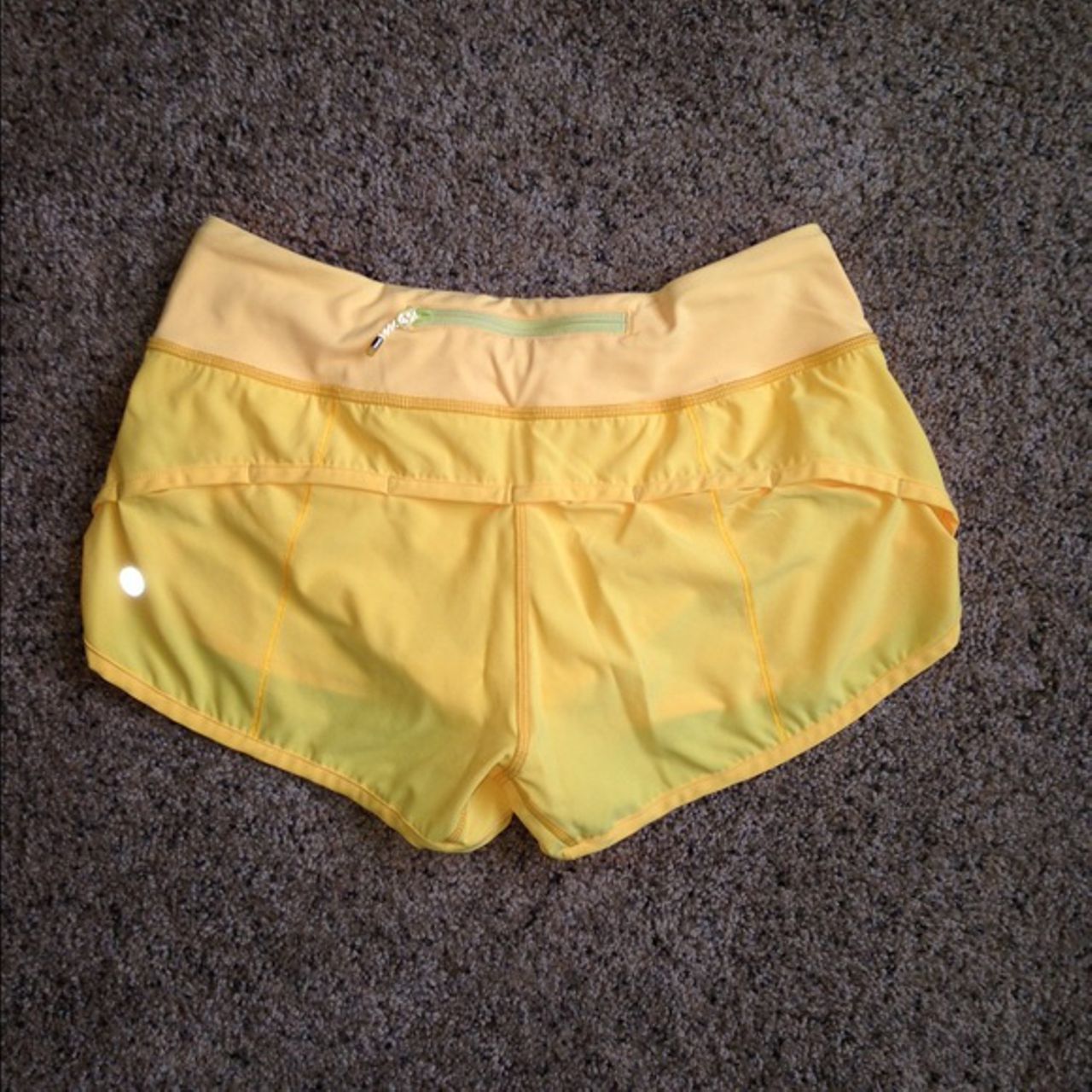 Lululemon Run:  Speed Short - Burning Yellow