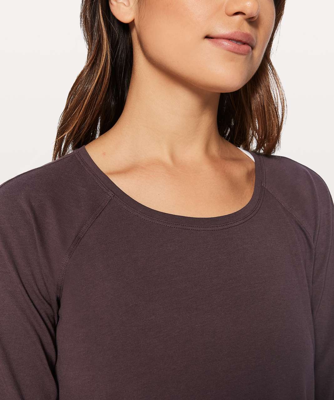 Lululemon Emerald Long Sleeve - Black Cherry