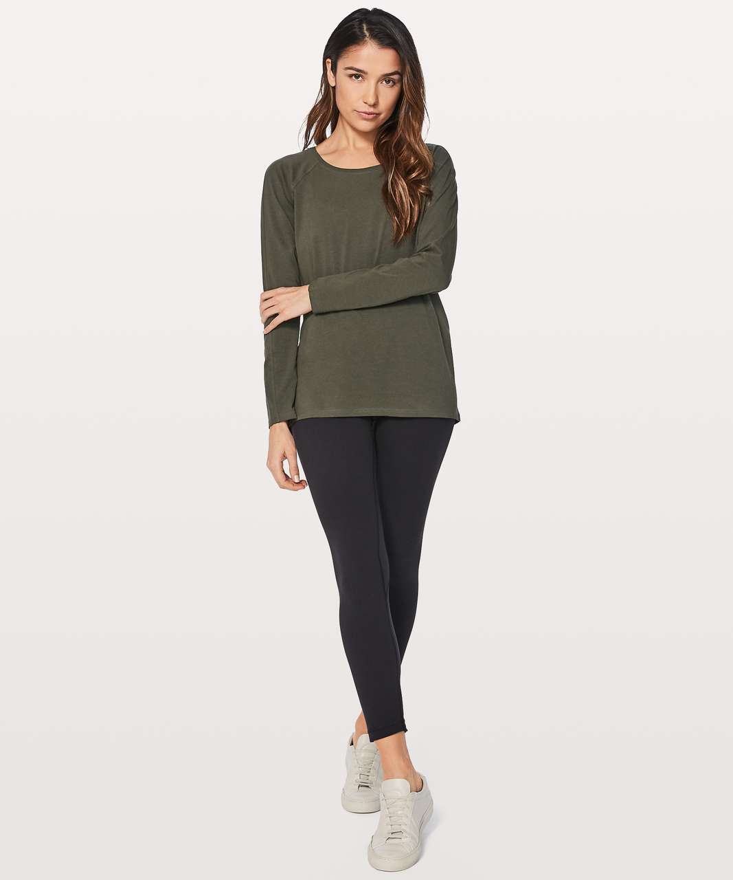 Lululemon Emerald Long Sleeve - Dark Olive (First Release)