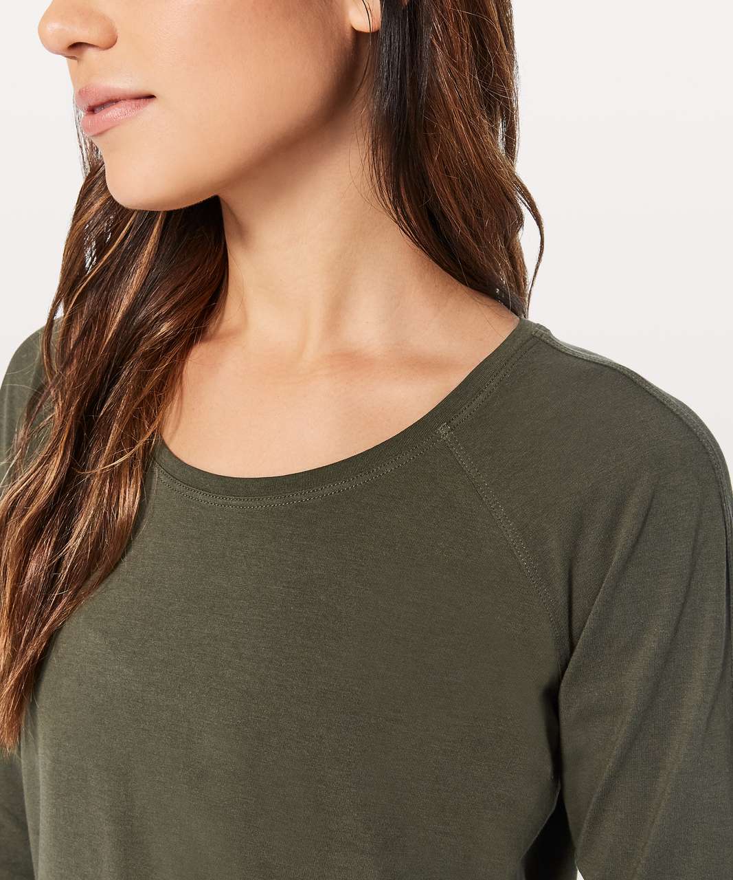 Lululemon Emerald Long Sleeve - Dark Olive (First Release)