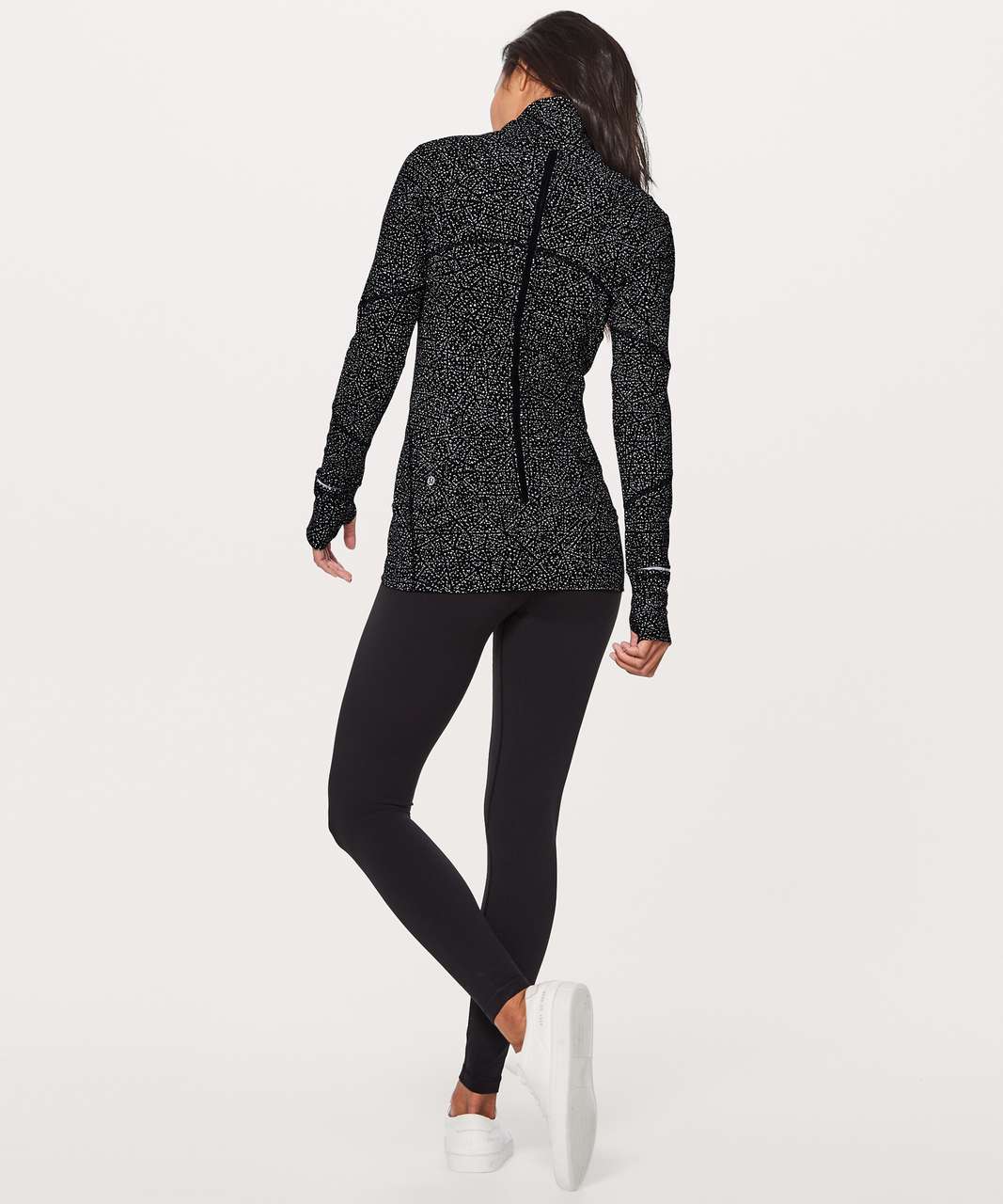 Lululemon Contour Jacket - Night View White Black - lulu fanatics