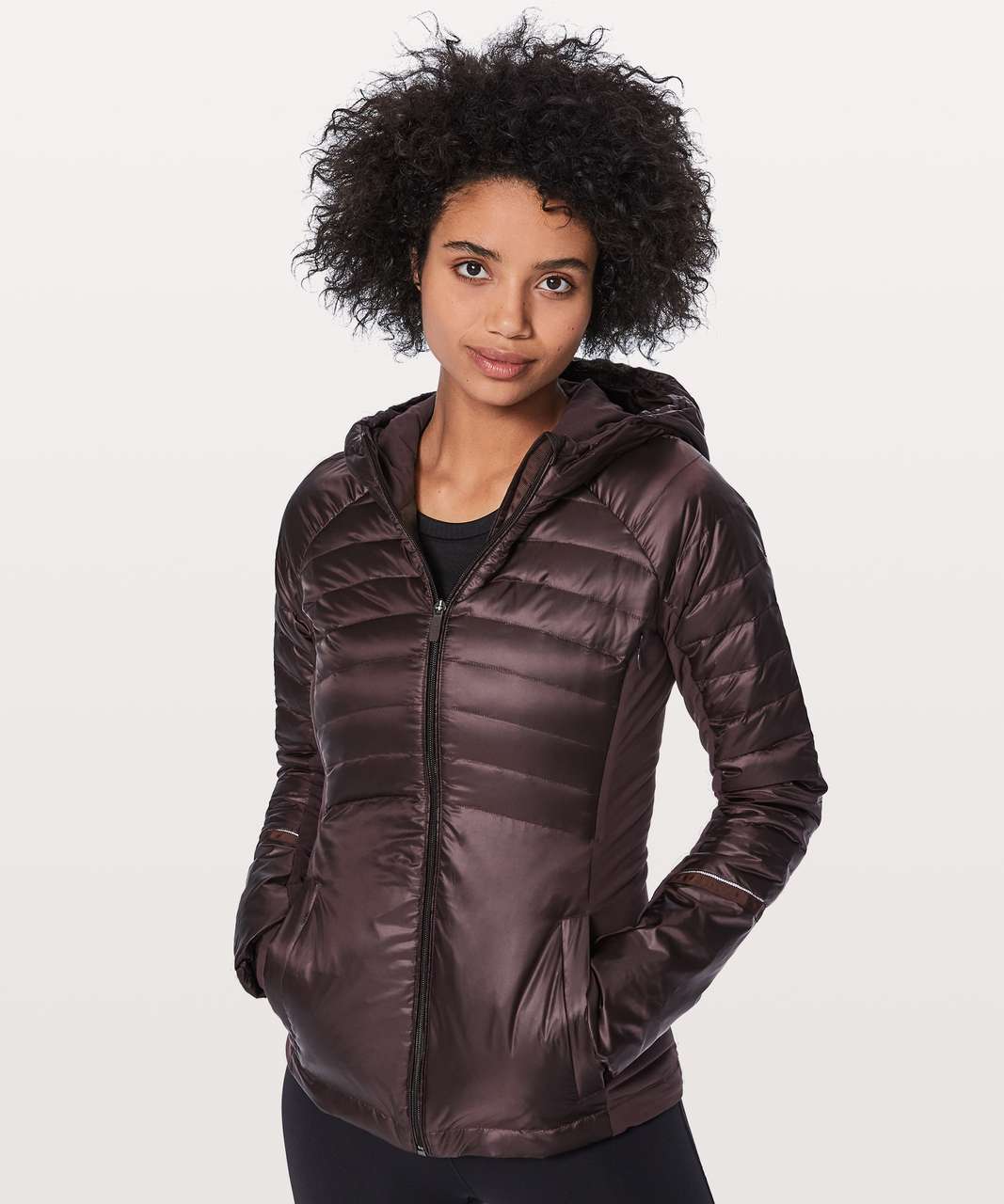 Lululemon Down For A Run Jacket II - Black Cherry