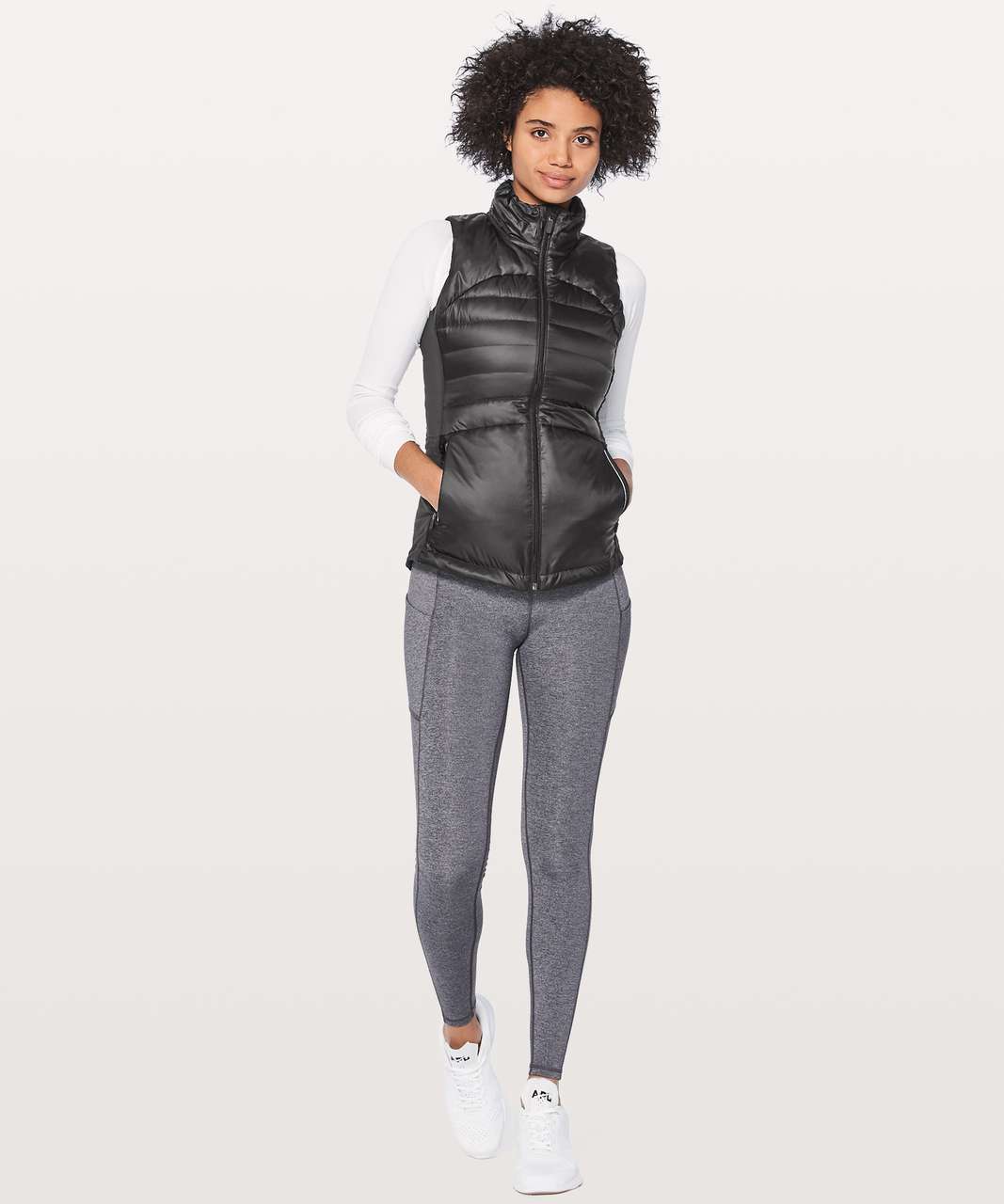 Lululemon Down For A Run Vest - Black - lulu fanatics  Vest outfits for  women, Vest outfits, Outerwear women