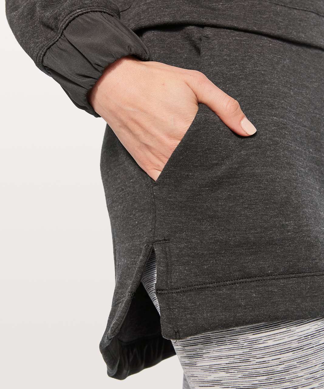 Lululemon Light As Warmth Jacket - Heathered Core Black / Black