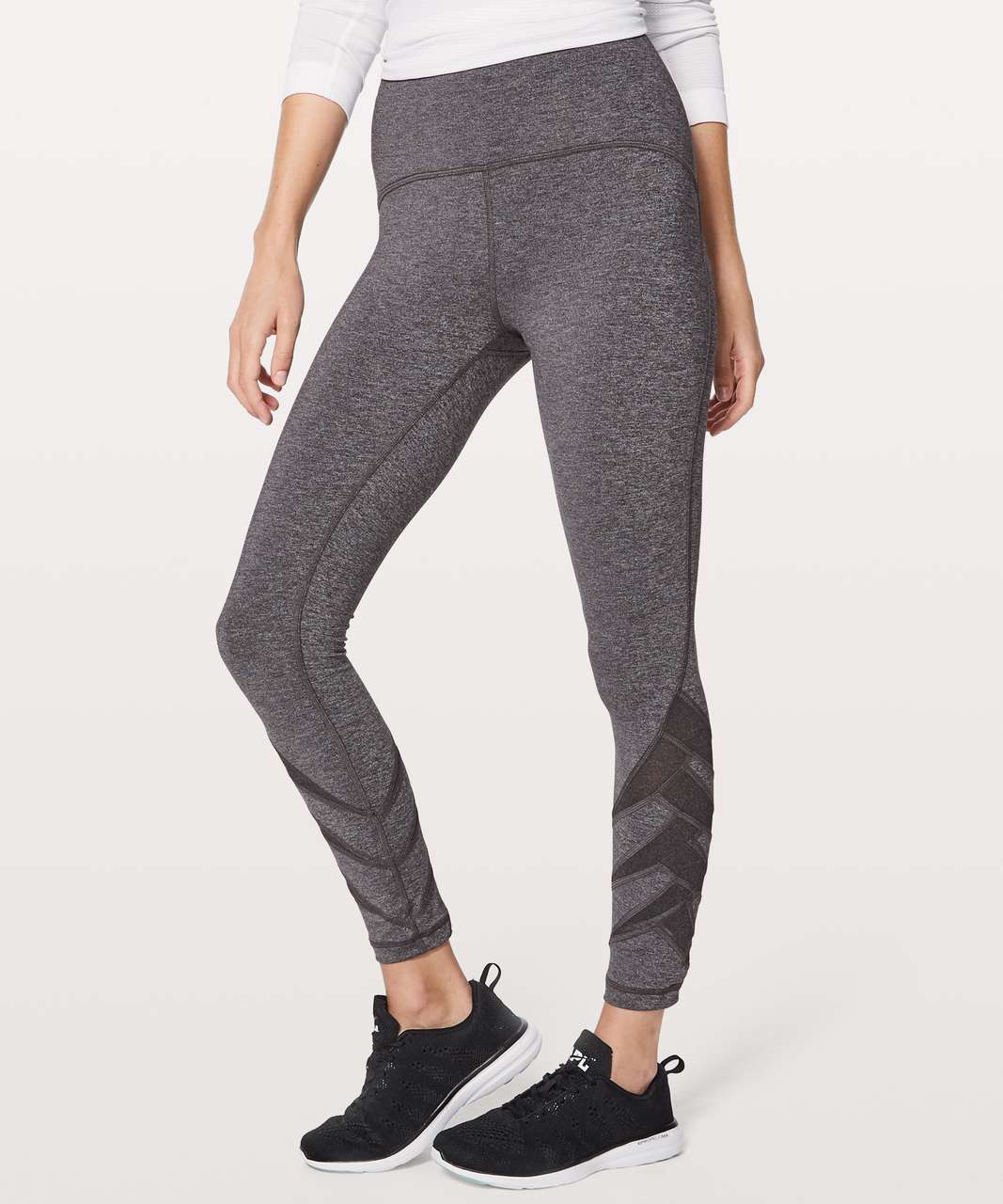 Lululemon Motionful 7/8 Tight 25 - Heathered Black - lulu fanatics