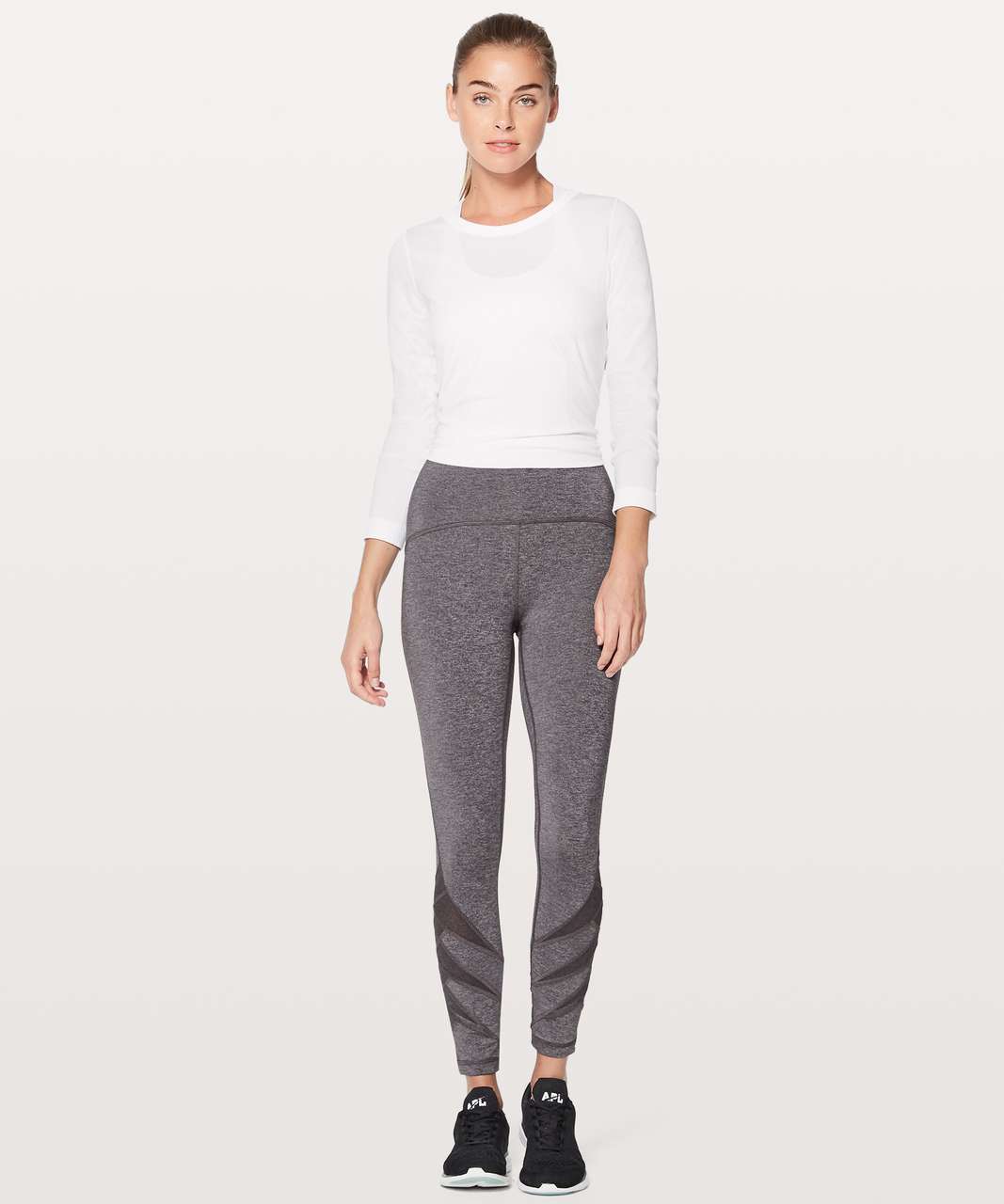 Lululemon Motionful 7/8 Tight 25 - Heathered Black - lulu fanatics