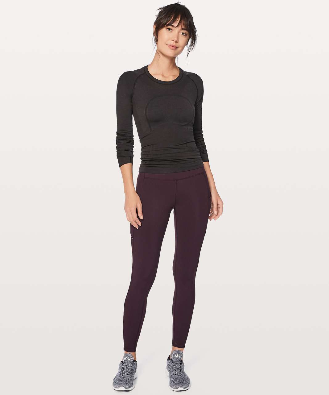 Lululemon Speed Up Tight Warp Tech Fleece 28 - Black Cherry