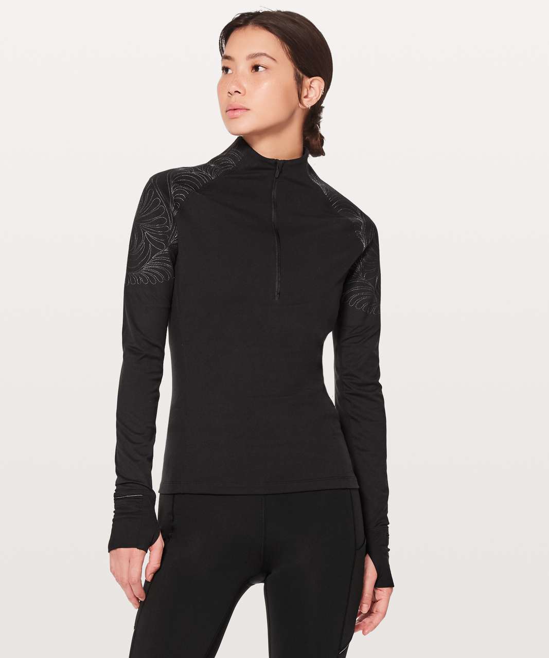 Lululemon Toasty Tech 1/2 Zip - Black - lulu fanatics