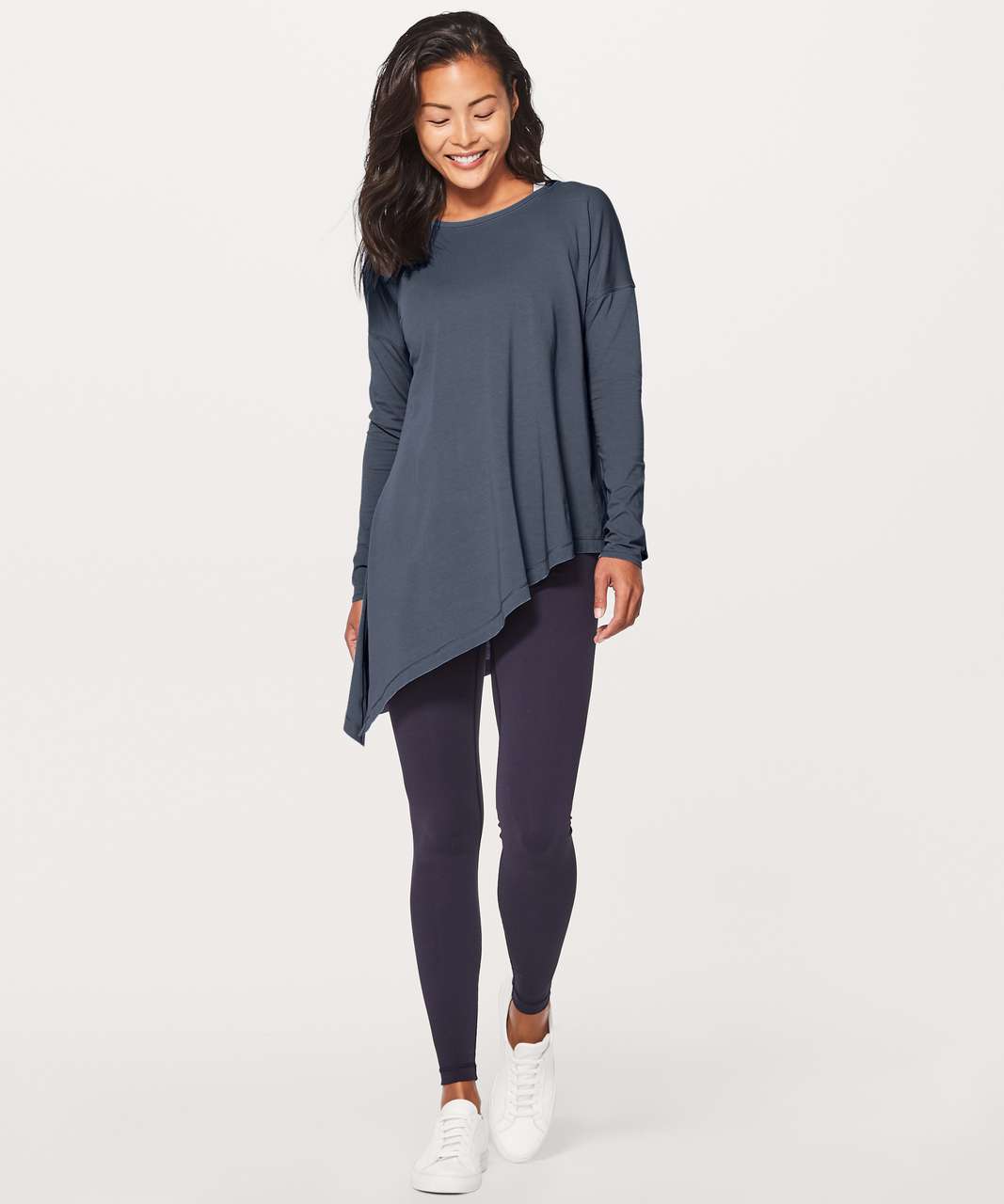 Lululemon To The Point Long Sleeve - Blue Denim