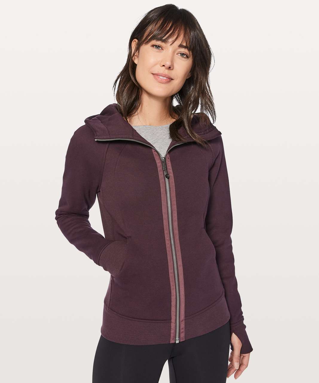 Lululemon Light As Warmth Scuba - Black Cherry - lulu fanatics