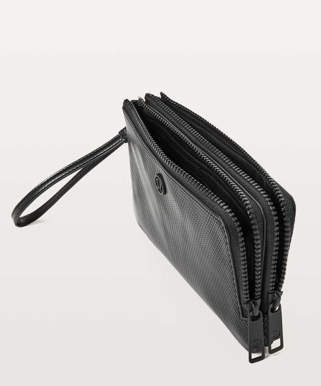 Lululemon Double Up Pouch - Black / Debossed Diamond