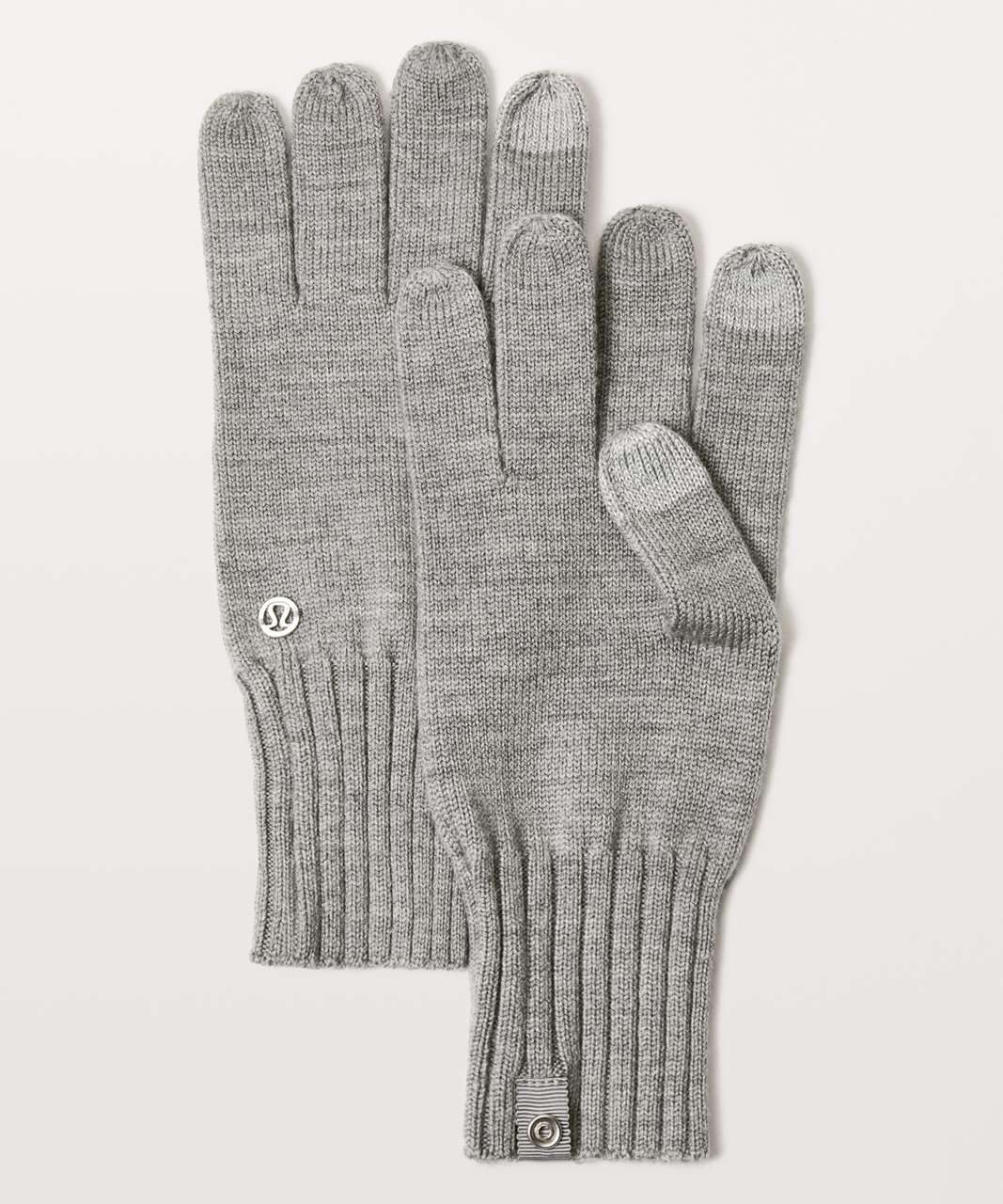 grey wool gloves