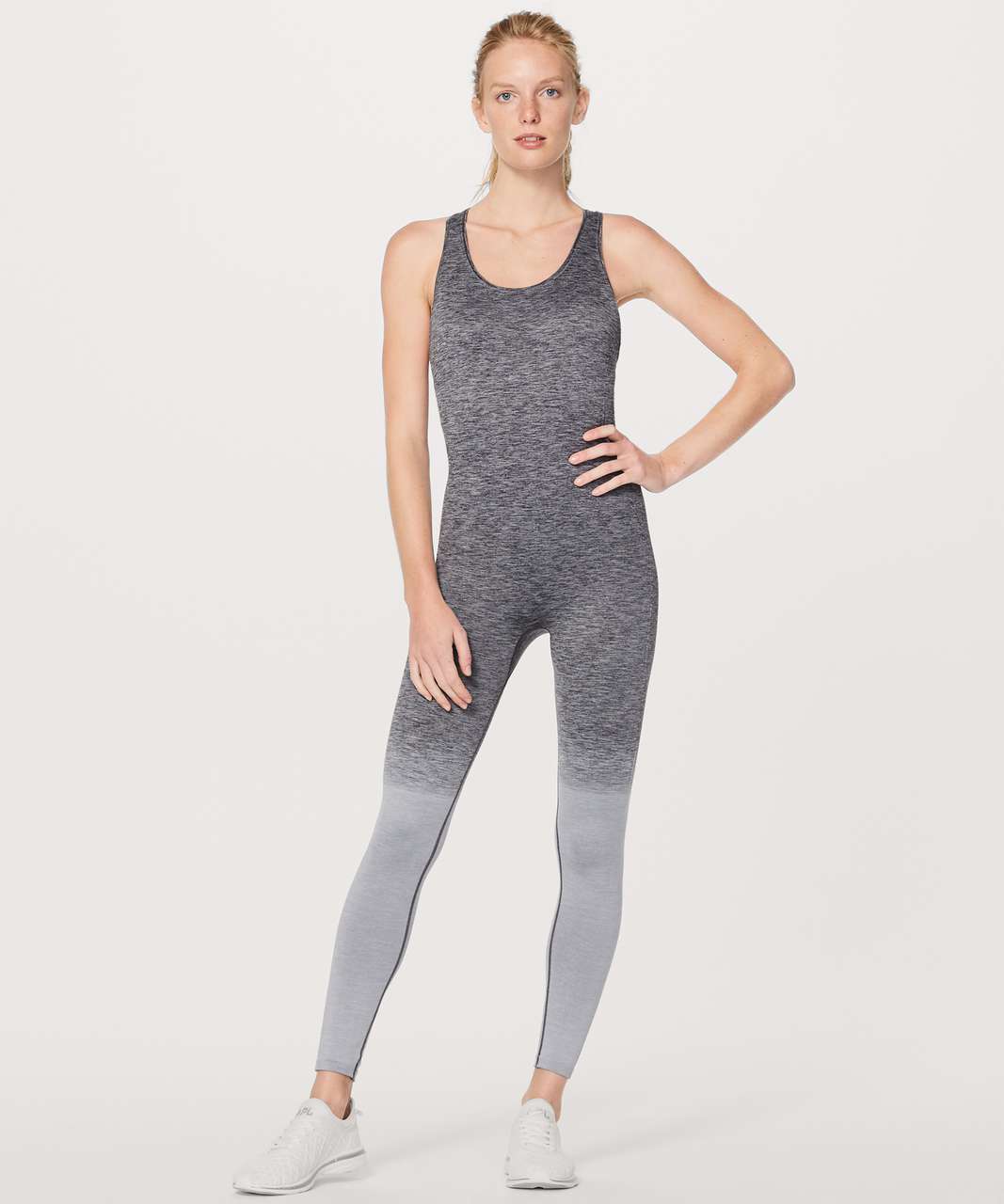 Lululemon Balance & Resist Onesie - Black / White / Light Cast