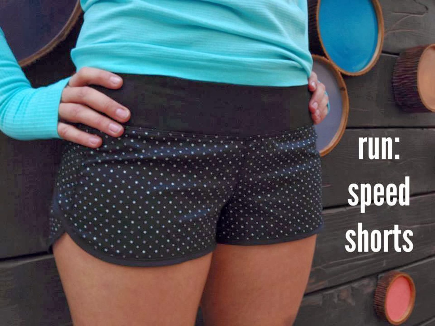 Lululemon Run: Speed Short *2-way Stretch - Chevron Dot Black