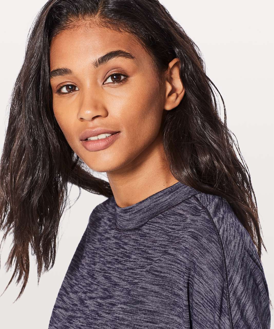 Lululemon Hold & Let Flow Tee - Heathered Midnight Navy