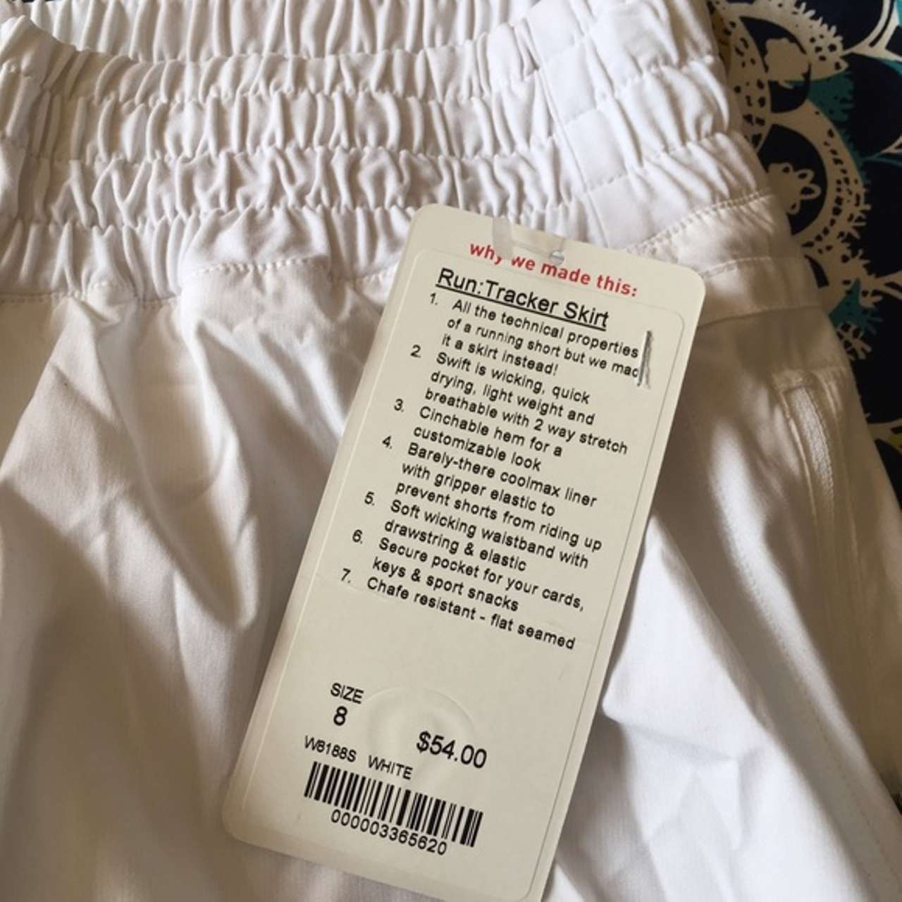 Lululemon Run Tracker Skirt - White