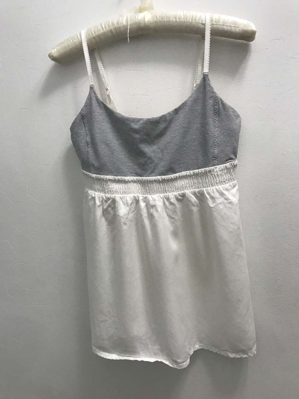 Lululemon Bliss Tank - Heathered Coal Wee Stripe / White