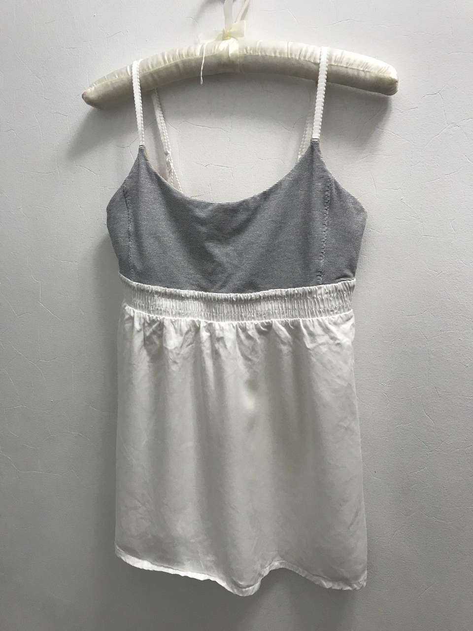 Lululemon Bliss Tank - Heathered Coal Wee Stripe / White