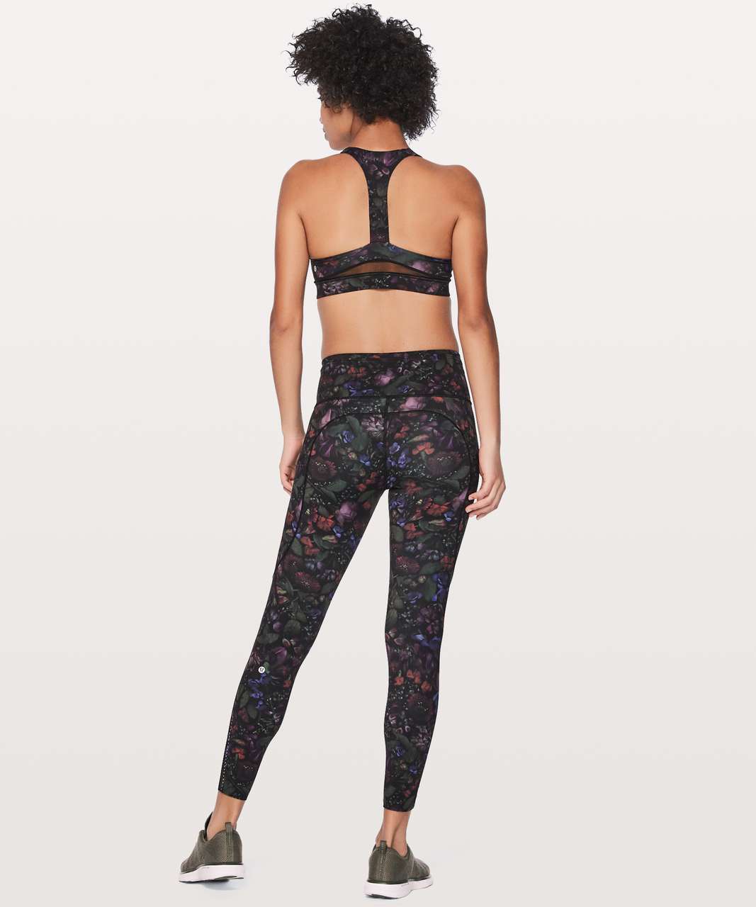 Lululemon Break Free Sports Bra Peony Multi Lightweight Running