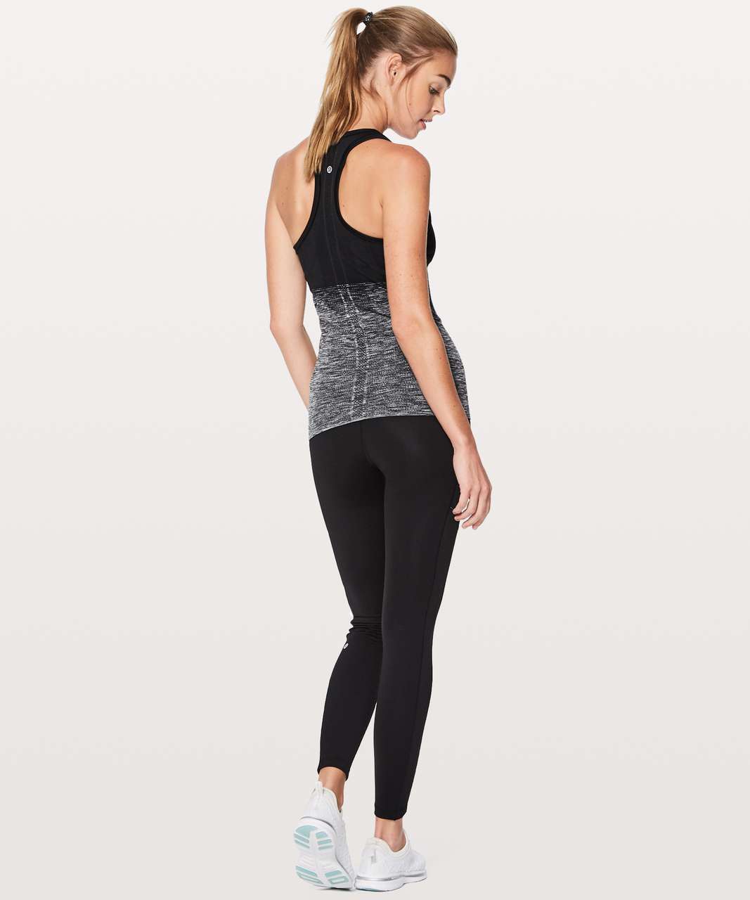 Lululemon Swiftly Tech Racerback - Black / White / Black