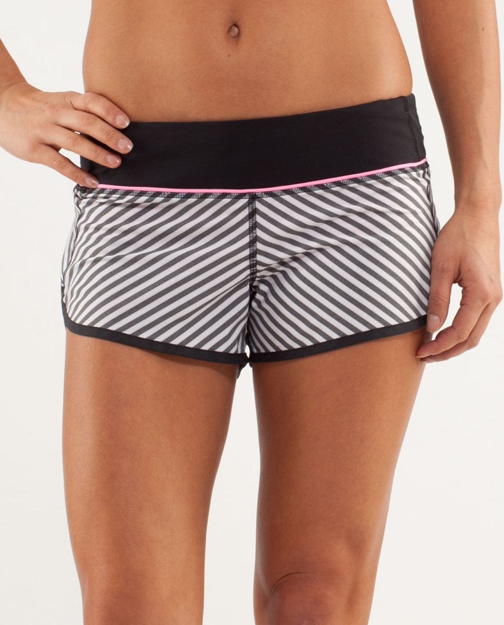 striped lululemon shorts