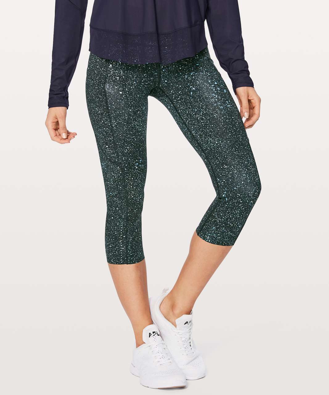 Lululemon Fast & Free Crop II Nulux 19 - Mineralize Multi - lulu fanatics