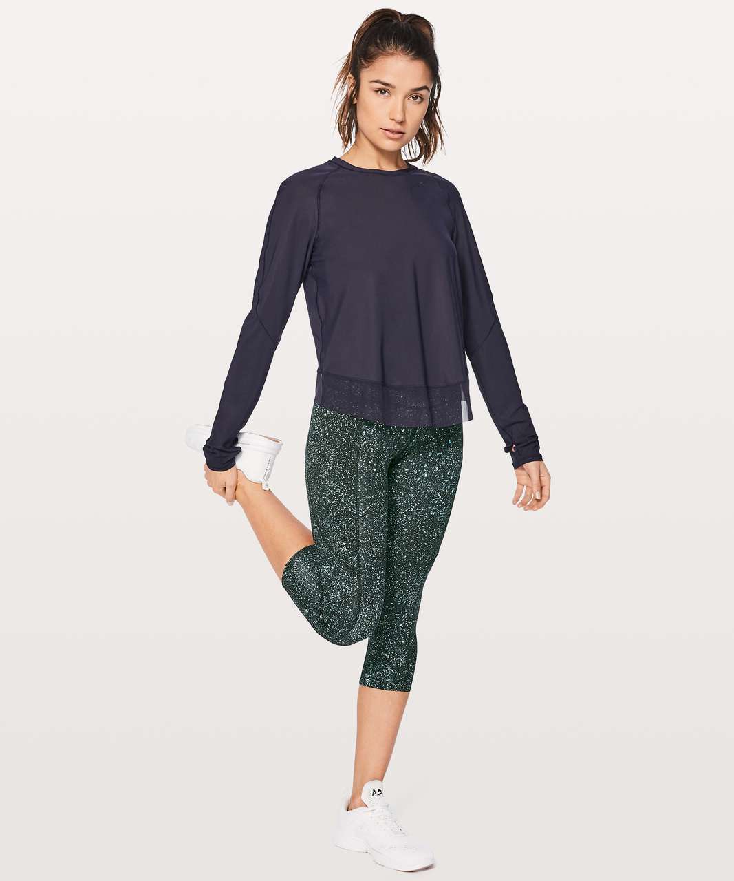 Lululemon - Fast & Free Crop II Nulux 19 Mineralize Multi Workout Leggings  Blue Size 4 - $58 (50% Off Retail) - From Abbey