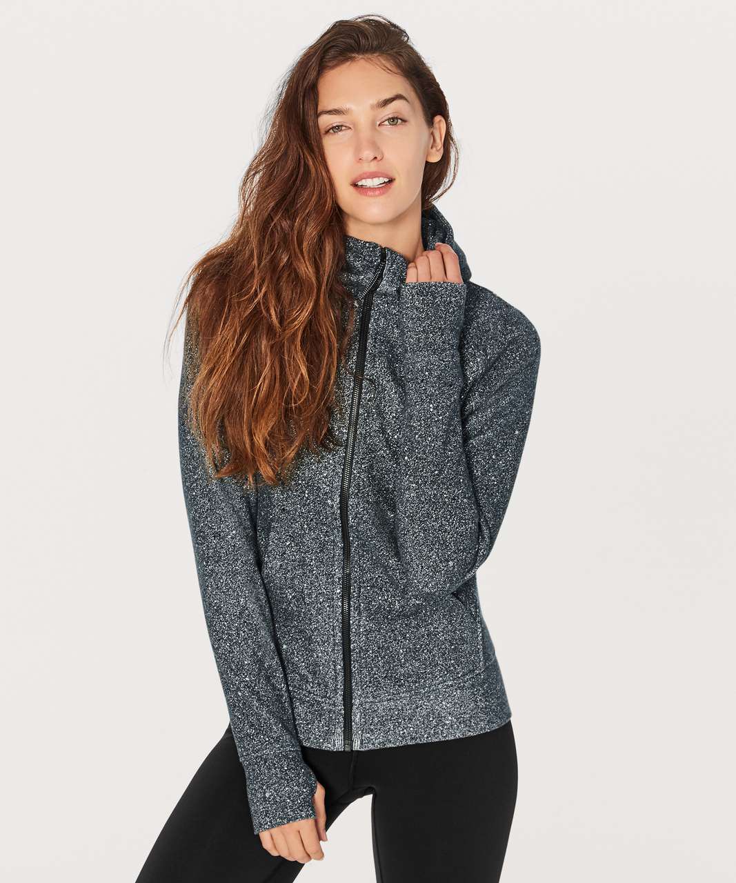 Lululemon Scuba Hoodie *Light Cotton Fleece - Luminesce Splatter White Black (First Release)