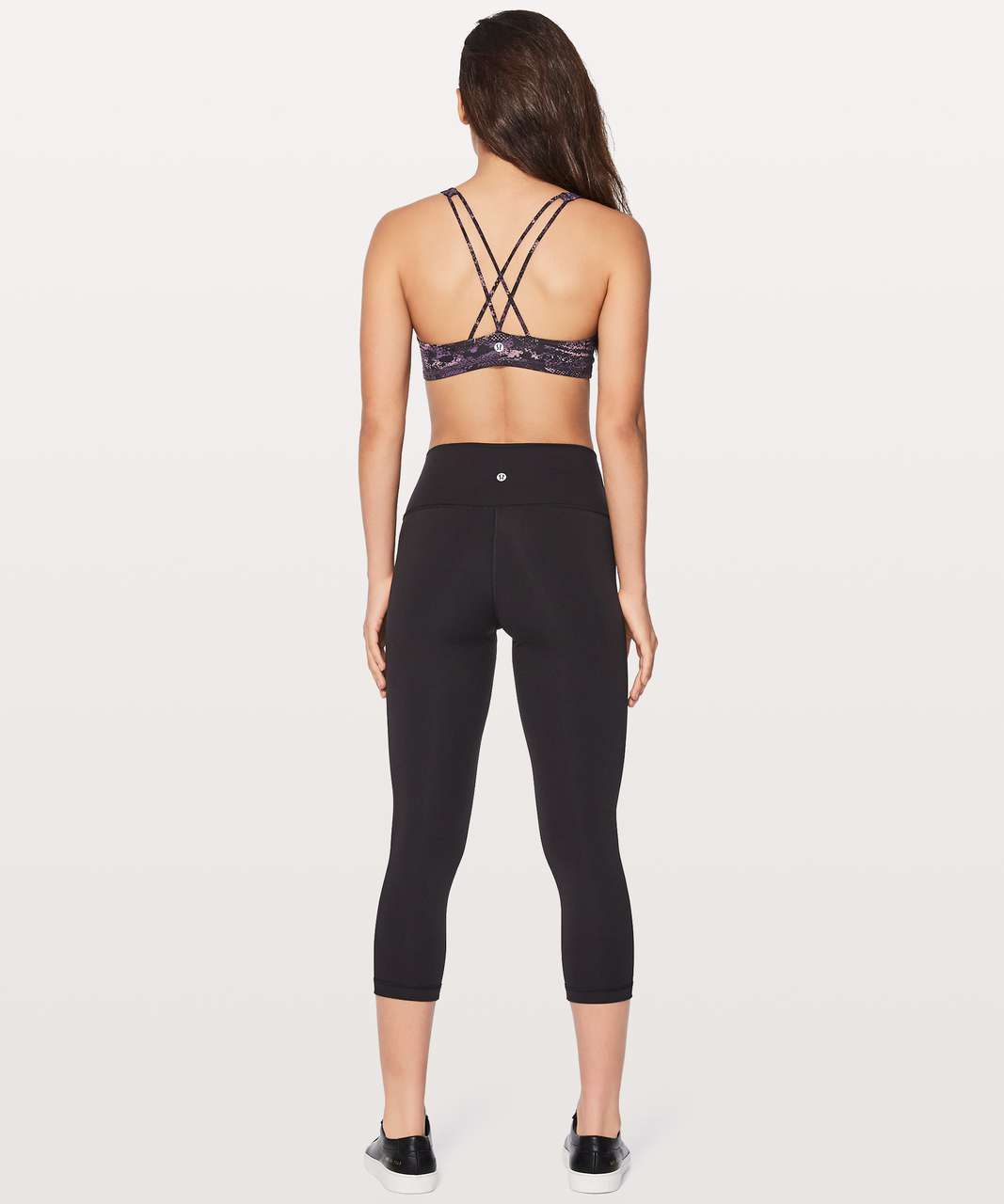 Lululemon Free To Be Bra - Rip Wave Purple Thunder Black