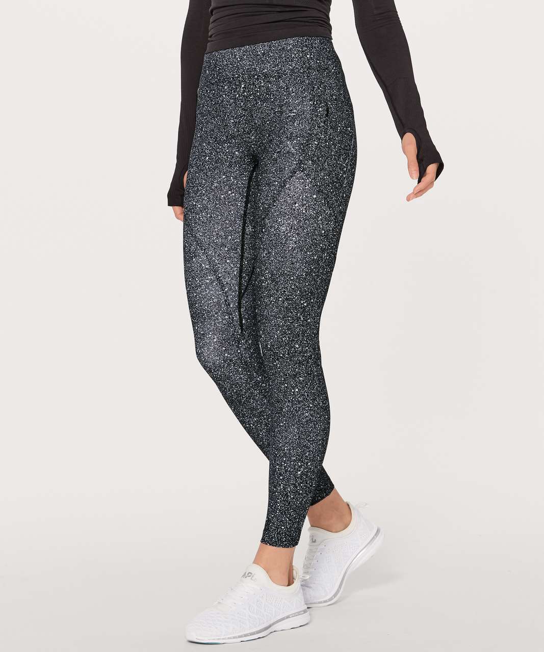 lululemon luminesce splatter white black