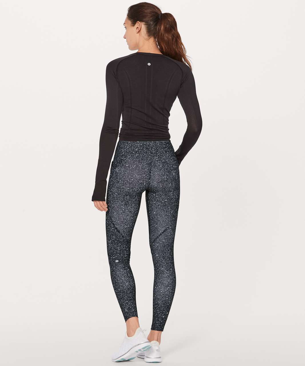 Lululemon Lead The Pack Tight 28" - Luminesce Splatter White Black