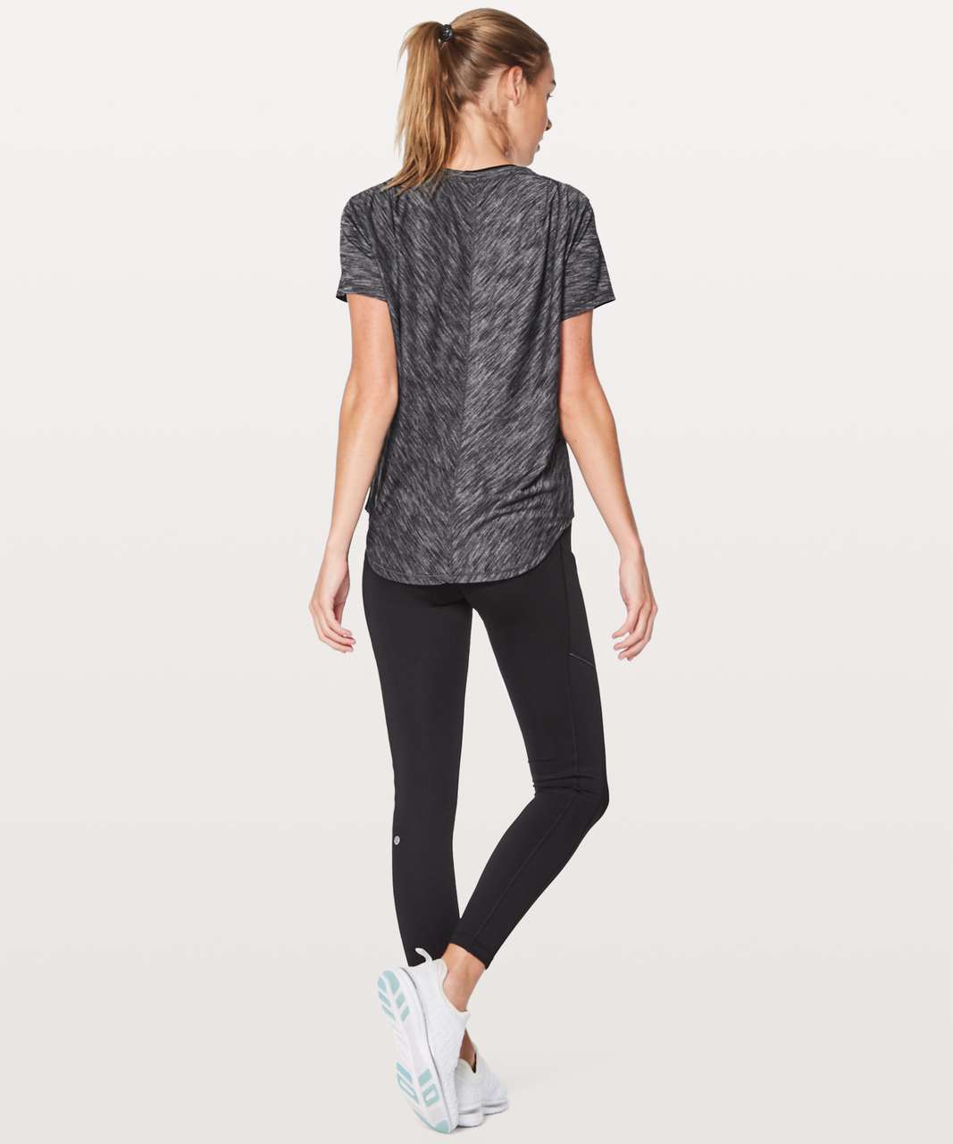 Lululemon Meant To Move Tee - Heathered Black