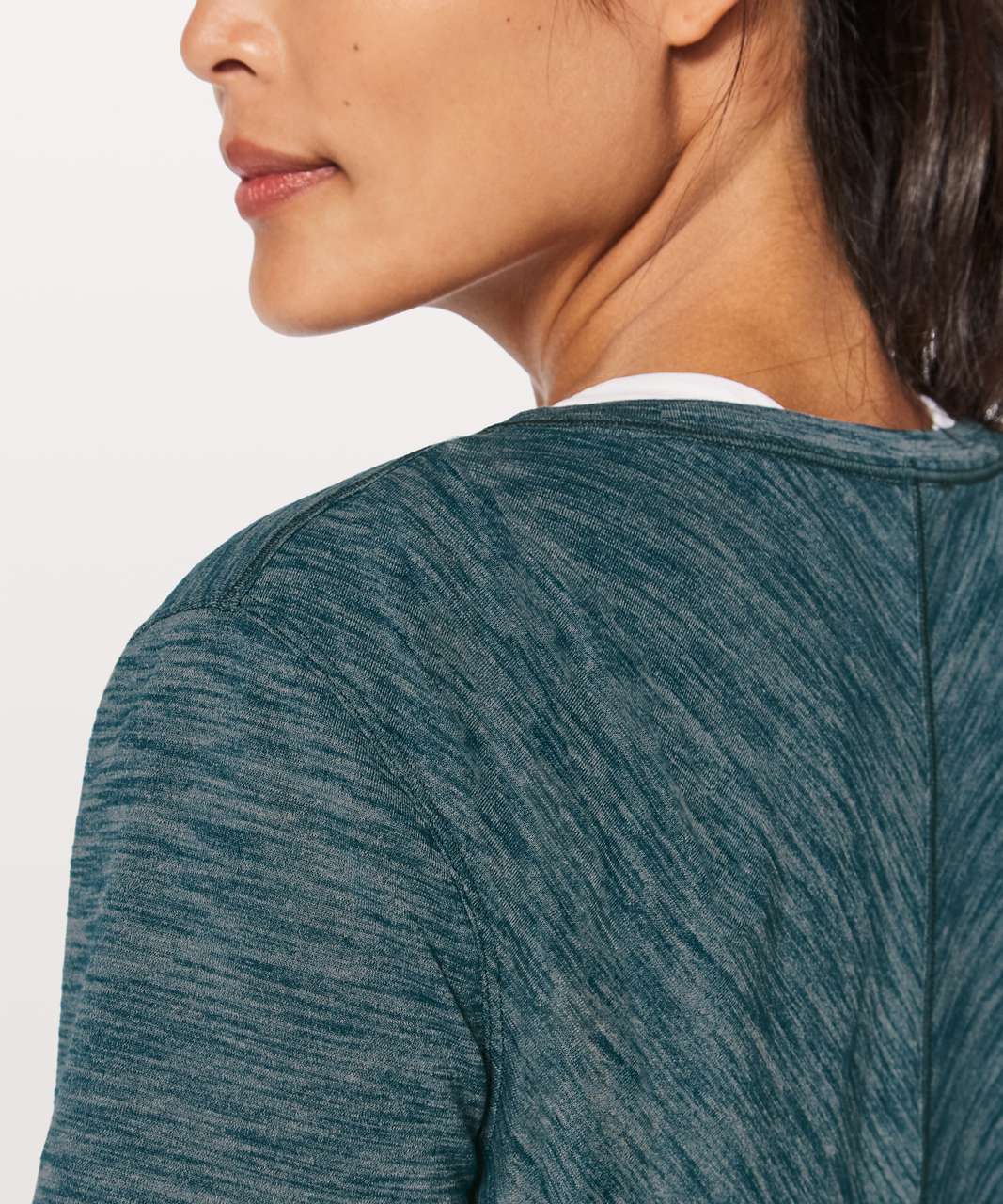 Lululemon Meant To Move Tee - Heathered Nile Blue